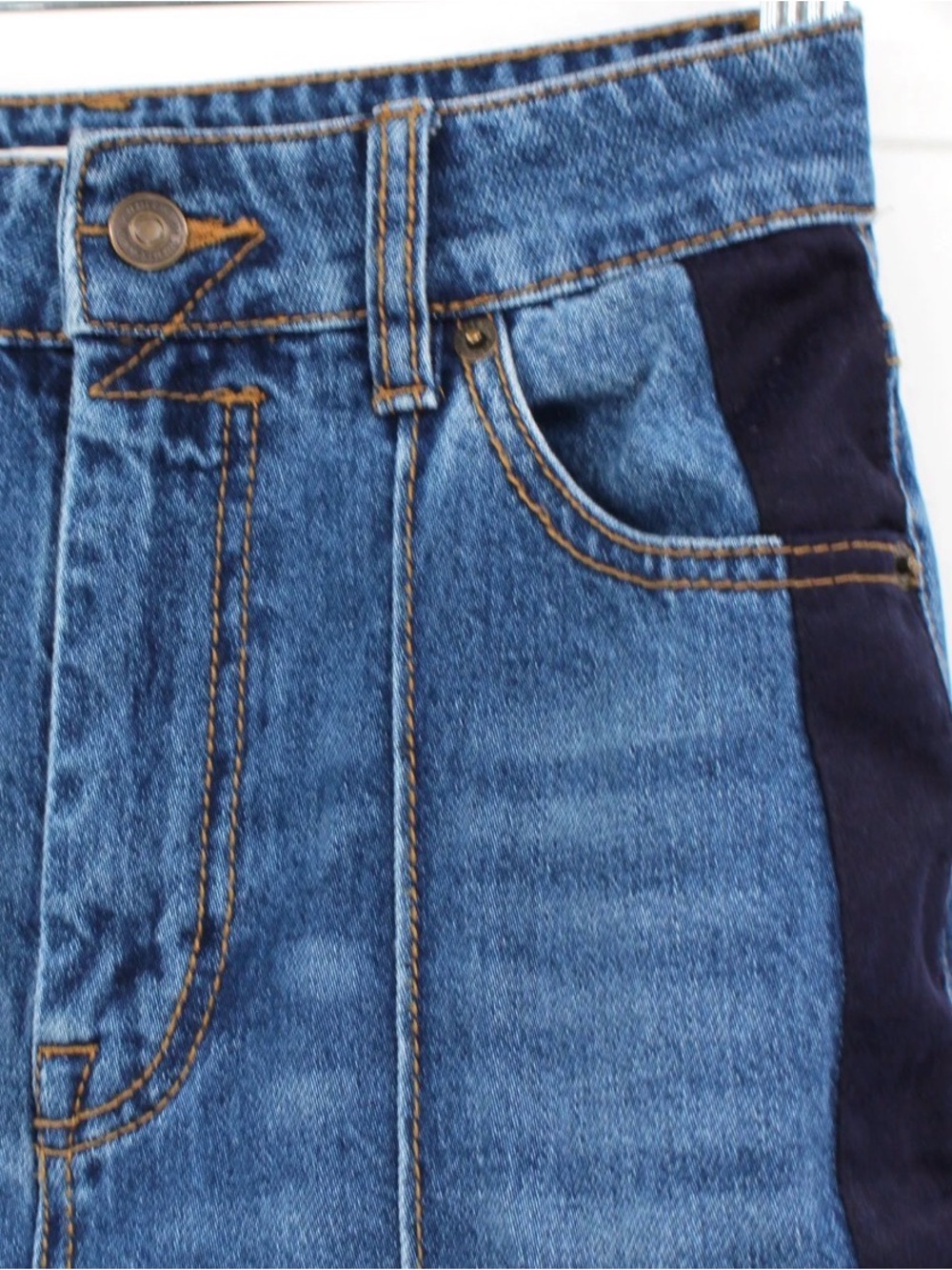 Zimmermann Rhythmic Wide-Leg Two-Tone Blue Jeans for Women 29 - Picture 2 of 3